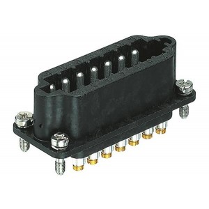 09700142614, Сверхмощные разъемы питания MALE INSERT HAN 10A 14 POLE