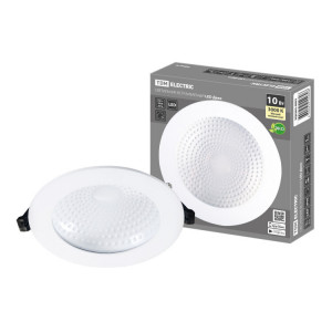 Светильник встраиваемый LED Деко 05, 10 Вт, 3000K, кругл, D170 мм, белый, IP44, SQ0362-0003