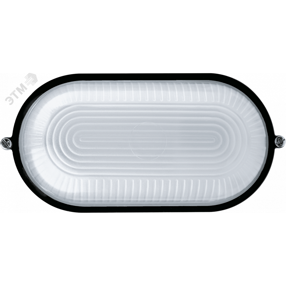 Изображение товара Термостойкий овальный светильник НПП-60w без решетки IP54 черный