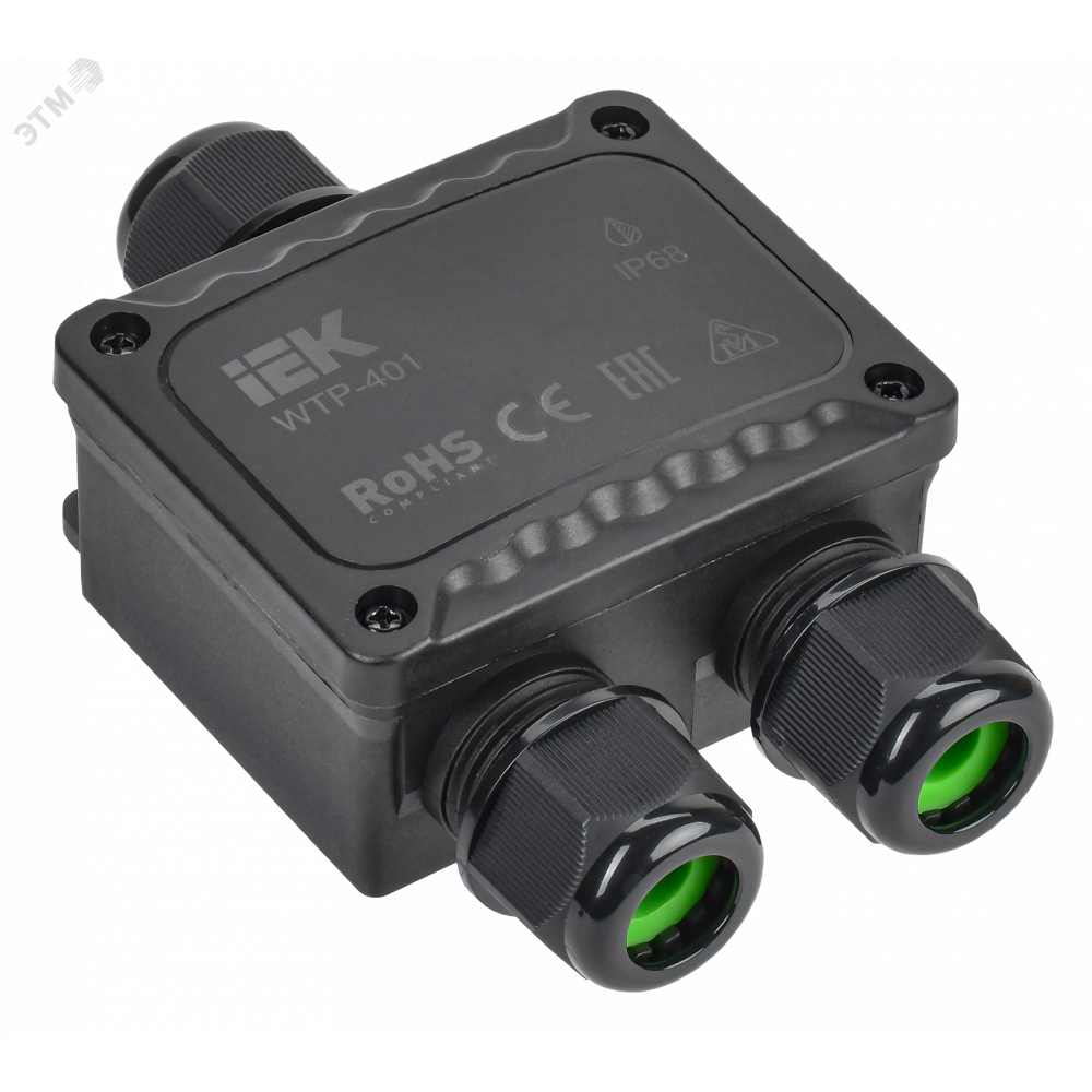 Изображение товара Коробка распределительная герметичная WTP-401 IP68 3 ввода от IEK