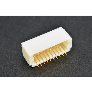 SM20B-SRDS-G-TF, Разъем провод-плата 2x10P 2 SHD 1мм, штекерный разъем 10 -25°C+85°C 1A SMD, P=1мм, разъем провод-плата/провод-провод