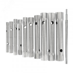 Набор ключей-трубок торцевых 6х22мм, вороток, оцинкованные, 10 шт 12-5872-2