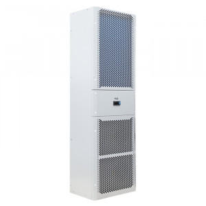 MCF-40.312B, Кондиционер щитовой навесной (холодильный агрегат) фронтальный, металлическая лицевая панель, мощность охлаждения 4000 Вт, номинальное напряжение 400 В (АС), IP54, RAL 7035. Монтаж на боковую стенку (дверь). Серия - MCF