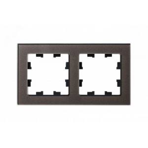 Рамка 2-м AtlasDesign Nature стекло мокко SE ATN320602