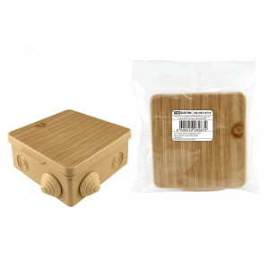 Распаячная коробка ОП 80х80х50мм, крышка, 