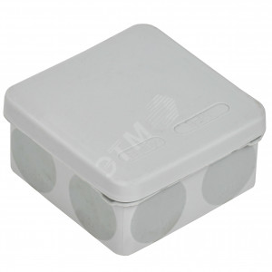 Коробка расп. КМ42435 о/п 80х80х40мм IP67 8 вв. серая UKO21-080-080-040-K41-66