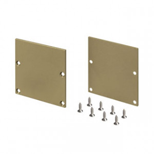 Заглушка SL-LINE-5050-LW GOLD глухая 039984, Пара заглушек для профиля SL-LINE-5050-LW. Цвет - золотой. В комплекте 2 заглушки, 8 шурупов. Цена за 1 комплект.