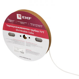 Термоусаживаемая трубка ТУТ 4/2 прозрачная рулон PROxima tut-4-tr