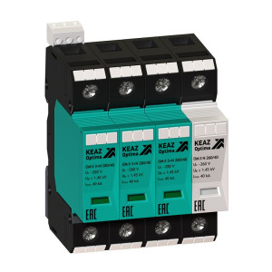 Ограничитель импульсных перенапряжений (УЗИП) OptiDin OM II 3+N 280/40 114311