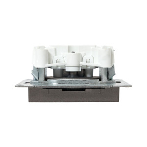 Механизм розетки, 16А, без заземления, без шторок, мокко Эпика EKF UP1-SOM-100