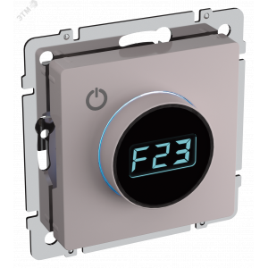 Термостат электронный с индикацией BRITE СП IP20 ТС10-1-БрЖ жемчуг BR-RT11-K36