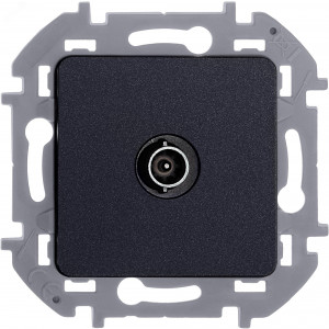 Розетка телевизионная проходная TV Inspiria 14дБ 5-862мГц механизм антрацит Leg 673863