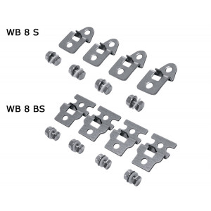 Скобы для монтажа на стене из нержавеющей стали, 4шт WB 8 BS