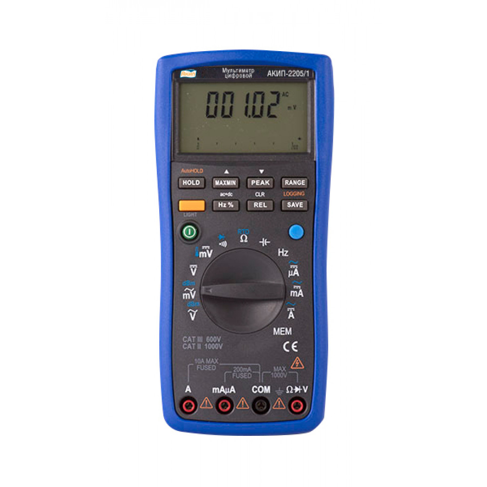 Изображение товара Цифровой мультиметр АКИП-2205/1 с WiFi и автоматическим выбором пределов