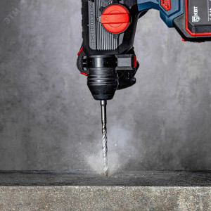 Перфоратор аккумуляторный HB-20-24 серия ПРОФИ, Перфоратор аккумуляторный 20V бесщеточный с максимальным размером оснастки SDS-Plus до 24 мм, 2 аккумуляторные батареи: Li-ion, 20 В/4Ач, зарядное устройство, кейс