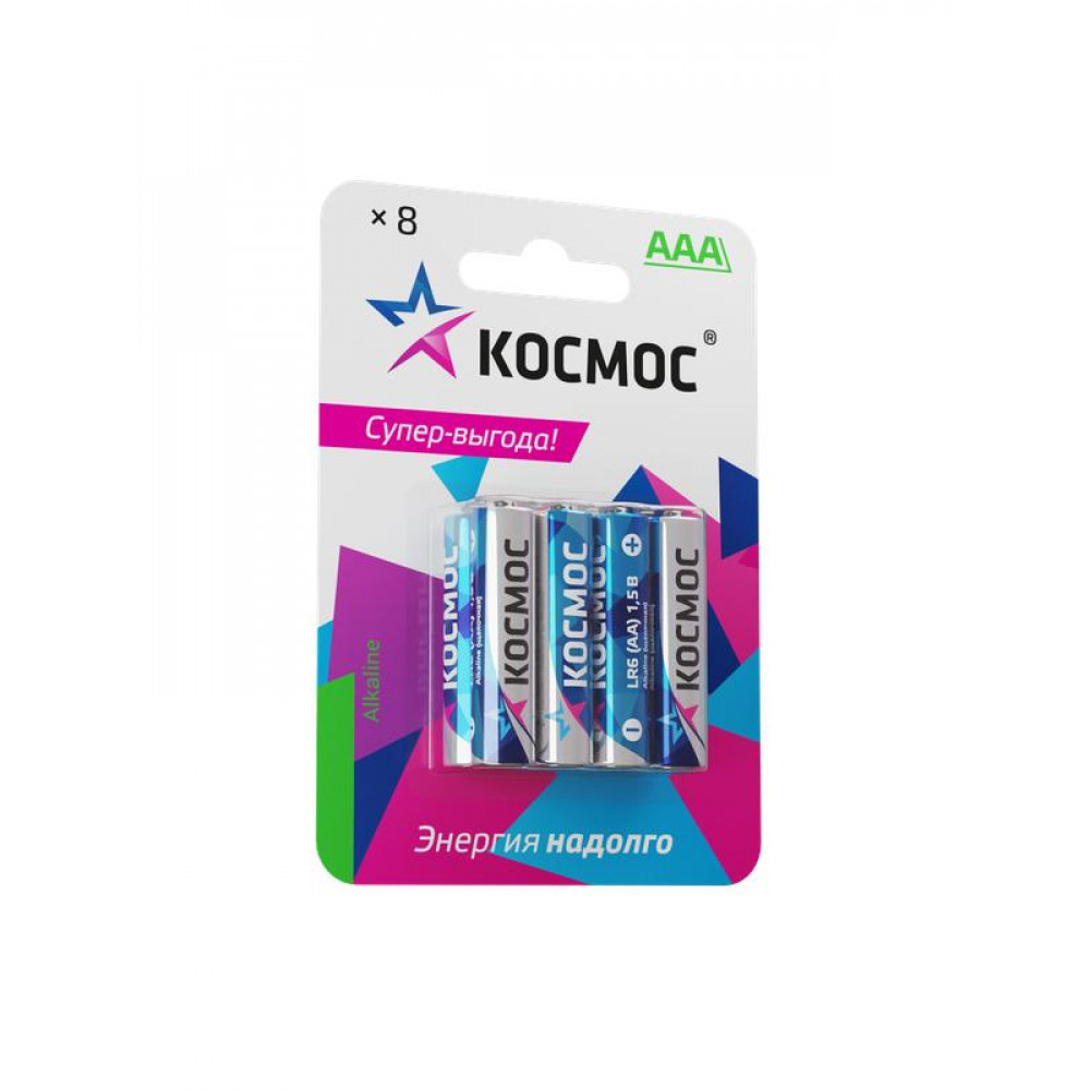 Изображение товара Элемент питания алкалиновый AAA/LR03 BP-8 (блист.8шт) KOCLR03BL8 Изображение товара Элемент питания алкалиновый AAA/LR03 BP-8 (блист.8шт) KOCLR03BL8