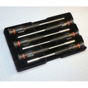 Набор отверток ProSkit 8PK-SD003N, Набор презиционных отверток с торцевыми головками: 6 отверток в наборе, Вращающаяся шляпка, Пластиковый футляр	
