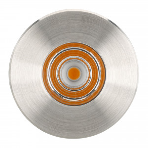 Светильник LTD-GROUND-R65-6W Warm3000 (SL, 24 deg, 230V) 026449, Встраиваемый светодиодный светильник для грунта и пола. Мощность 6Вт, световой поток 327лм, цвет ТЕПЛЫЙ 3000К. CRI(Ra)>80, угол 24°. Круглый влагозащищенный корпус IP67, нержавеющая сталь. Экран закалённое стекло. Питание AC100-245V, 6Вт. Размер DxH O65x1