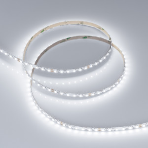 Лента RZ-A120-6mm 24V White6000 (9.6 W/m, IP20, 2835, 5m) 040803, Гибкая лента с фигурной платой в форме волны, легко изгибается на плоскости. Светодиоды smd 2835, 120шт/м (600шт на 5м), белая плата, скотч 3М. Цвет БЕЛЫЙ 6000K. Питание 24 В, мощность 9.6 Вт/м (48 Вт на 5 м), угол 120°, цветопередача CRI>90. Размеры 5000