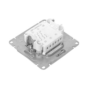 Механизм выключателя, двухклавишный, проходной, алюминий Эпика EKF UP1-SWA-21