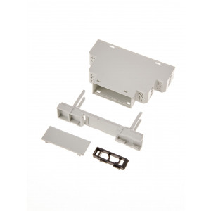 1M-51, Пластиковый модульный корпус для установки на DIN-рейку 35мм, мат.: ABS-UL-94V0, цвет: светло-серый RAL7035. Под клеммные блоки шаг 5.00мм.