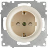 Розетка 1-м СП Florence 16А IP20 с заземл. защ. шторки винтов. клеммы механизм беж. (1E10101301) 2172787