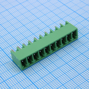 15EGTVC-3.5-10P-14-00., Разъемный клеммный блок на плату, 10 контактов. Серия 15EGTVC-3.5