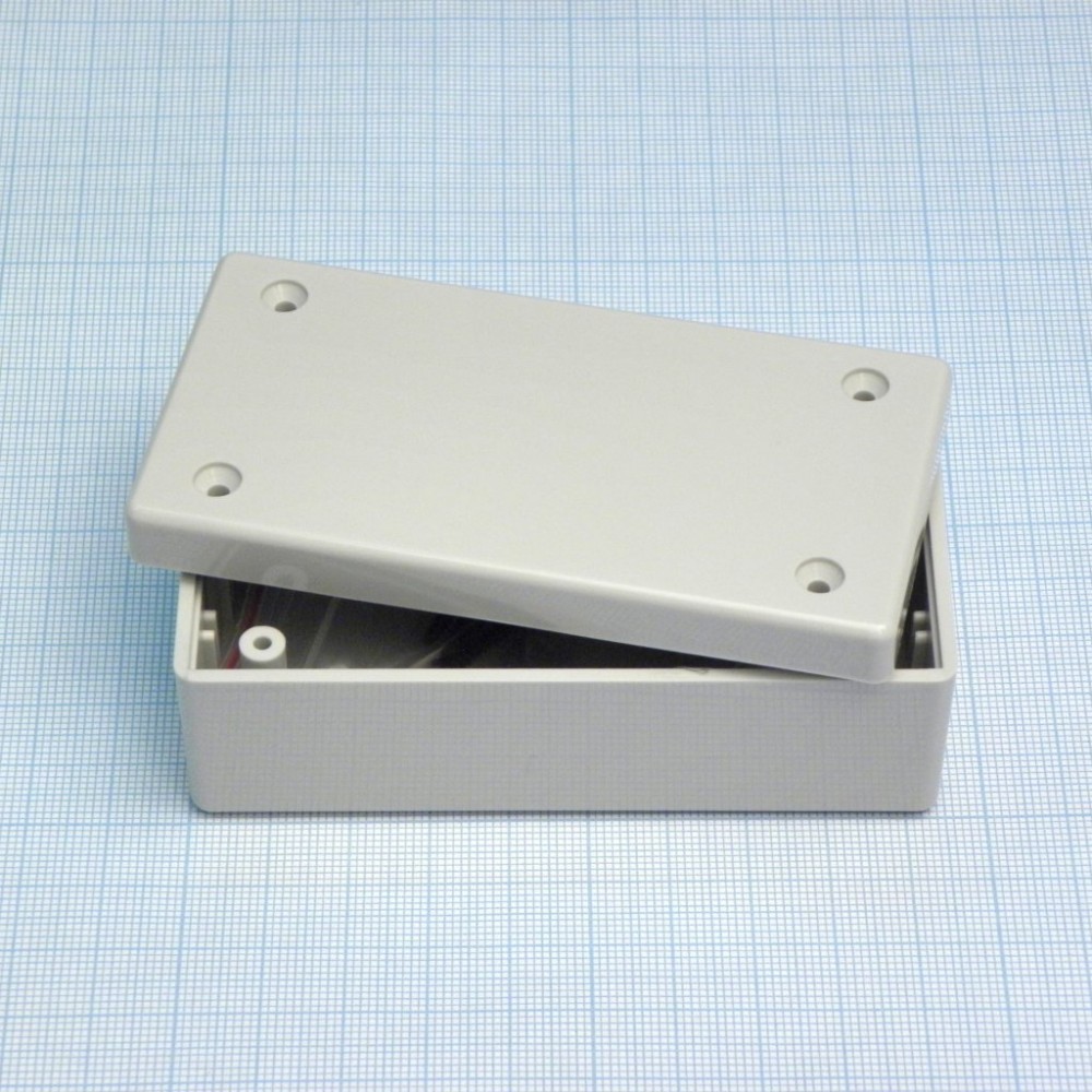 Изображение товара Пластиковый корпус G1068G из ABS серого цвета 95x48x38 мм для электроники