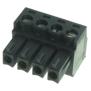 1839636, Съемные клеммные колодки 4 Pos 3.81mm pitch Plug 28-16 AWG Screw