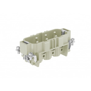 Вилочная контактная вставка HSB-006-M, Вилочная контактная вставка, винтовая фиксация, 6 полюсов + PE, типоразмер 16B, 400/690V, 35A, сечение обслуживаемых проводников 1,5-6 мм кв, тип покрытия контактов: серебро