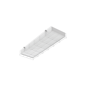 Светодиодный светильник "ВАРТОН" для образовательных учреждений спортивный 2.0 накладной 595*200*65мм IP40 16 ВТ 4000К с защитной решеткой опаловым рассеивателем V1-E0-00067-01OP0-4001640