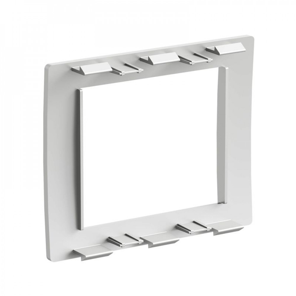 Изображение товара Рамка 2модульная универсальная под Brava VIVA 45x45 серого металлика F00011G