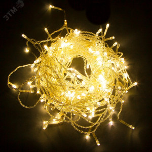 Гирлянда занавес LED желтый 3х3м IP44 41629