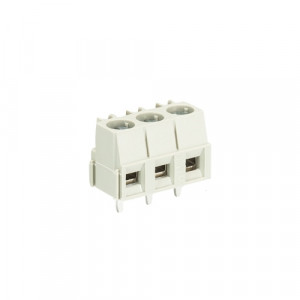 Клемма 8292/3, Клемма, горизонтальный подвод кабеля, на плату, шаг: 5.08 мм, 3 полюса, фиксация провода винтовая, исполнение: с маркировкой, 300V, 10A, цвет: серый