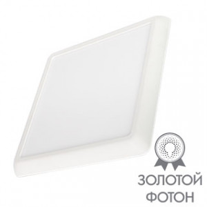 Светильник CL-FIOKK-S220x220-18W Day4000-MIX (WH, 120 deg, 230V) 034471, Накладной/встраиваемый светильник с изменяемой мощностью и цветовой температурой. Мощность 12-18 Вт, св. поток 1000-1700 лм, 83-94 лм/Вт, теплый 3000 K, дневной 4000K, белый 6000K, CRI>80, угол 120°, напряжение питания 230 В. Белый квадратный корпус из пл