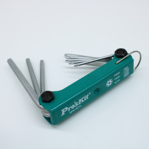 8PK-021L, Набор Ключи звездочки (T9H, T10H, T15H, T20H, T25H, T27H, T30H, T40H), 8 шт