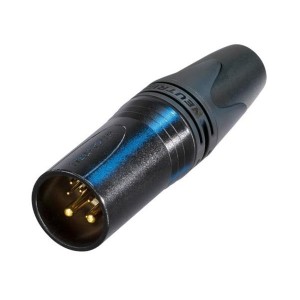 NC10MXX-14-B, Разъемы XLR Cable end XX series Male 10 pin black/gold