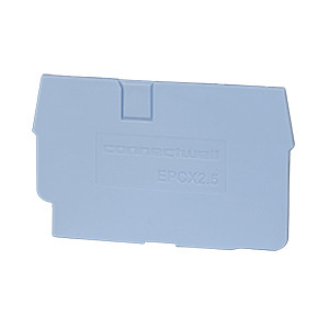 Крышка боковая EPCX2.5, Крышка боковая, для клемм CX2.5, CXG2.5, CP2.5, CPG2.5, цвет: серый