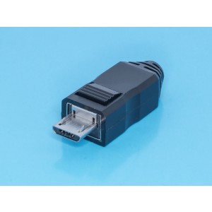 USB/MC-SP, Разъем micro USB, вилка на кабель с корпусом, 5 контактов