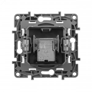 ETIKA Розетка телевизионная TV оконечная алюминий 672465