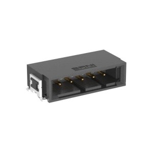 254823, Проводные клеммы и зажимы 5P R/A MALE SMT BLK 2.54MM SNGL ROW