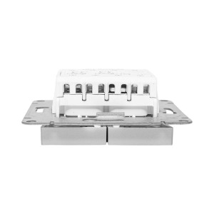 Механизм выключателя, двухклавишный, перекр-стный, алюминий Эпика EKF UP1-SWA-22