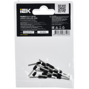 Наконечник НШВИ 1.5-12 черн. (уп.20шт) IEK UGN11-D15-012-020