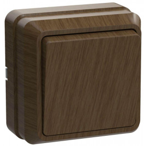 Выключатель 1-кл. ОП Октава 10А IP20 ВС20-1-0-ОД дуб EVO10-K04-10-DC