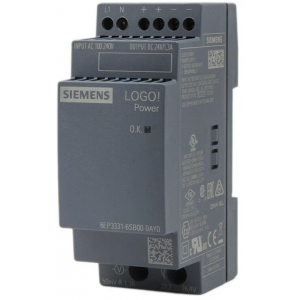 Блок питания  6EP3331-6SB00-0AY0, БЛОК ПИТАНИЯ, ВХОД: ~100-240 V, ВЫХОД: 24 V/1,3 A DC, LOGO!POWER