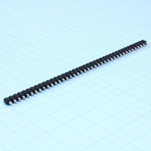 DS1002-01-1X40V13-JK, Гнезда цанговые однорядные для монтажа в отверстия 40pin, шаг 2.54мм