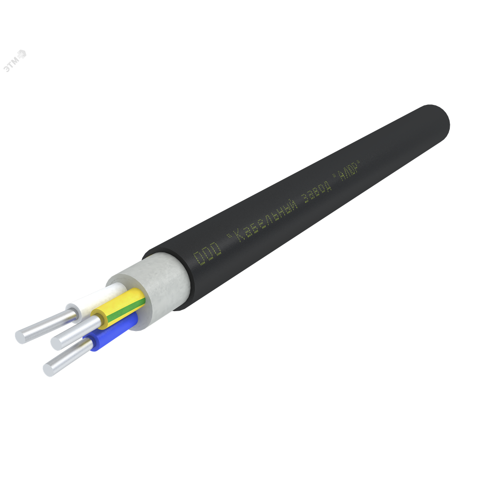 Изображение товара Кабель силовой ЭЛЕКОНД(R)-АсВВГнг(А)-LS 3х2.5 ок(N.PE)-0.66 Ч. бух 00-00009793