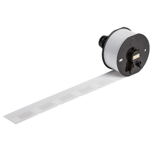 brd152221, A62-11-417 самоламинирующиеся этикетки, винил B-417, цвет-белый, размер 12.7х38.1мм, 400 шт/упак. (диам. 4,06-6,35мм)