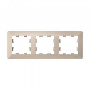 ATLASDESIGN AIR 3-постовая РАМКА, ПЕСОЧНЫЙ/дымчатый белый ATN221203