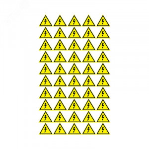 Наклейка знак электробезопасности «Опасность поражения электротоком» 25х25х25 мм 100 шт. 56-0006-1